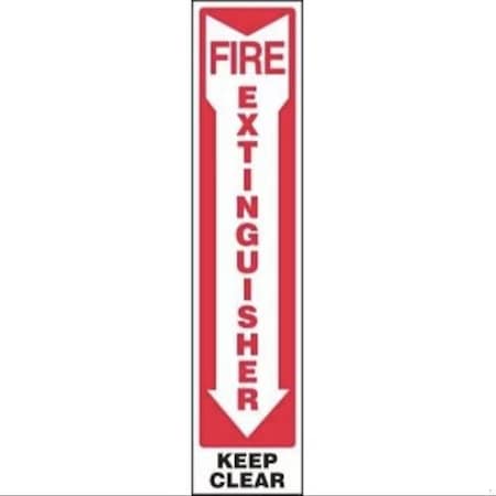 Accuform Safety Sign FIRE EXTINGUISHER  KEEP SHMFXG584XP